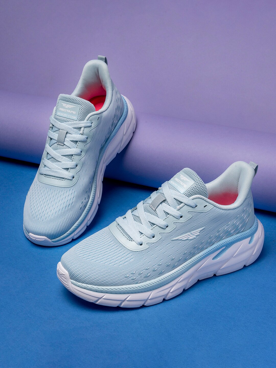 

Red Tape Women Blue Mesh Walking Shoes