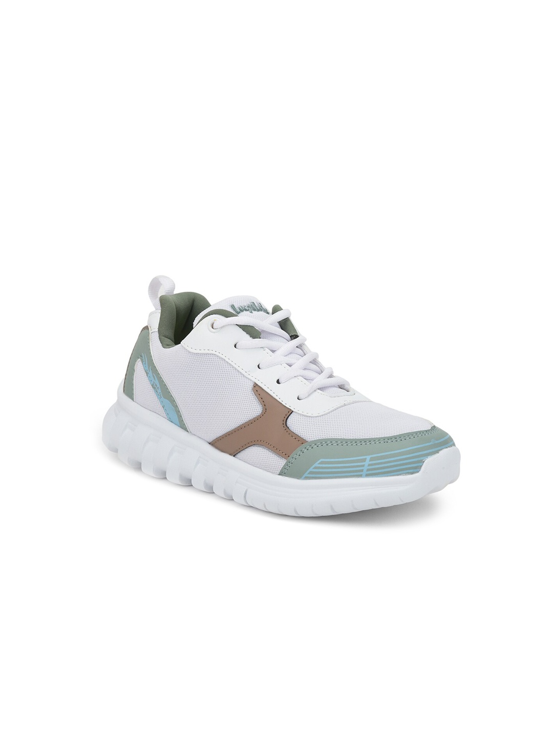 

Liberty Kids Colourblocked Round Toe Mesh Sneakers, White