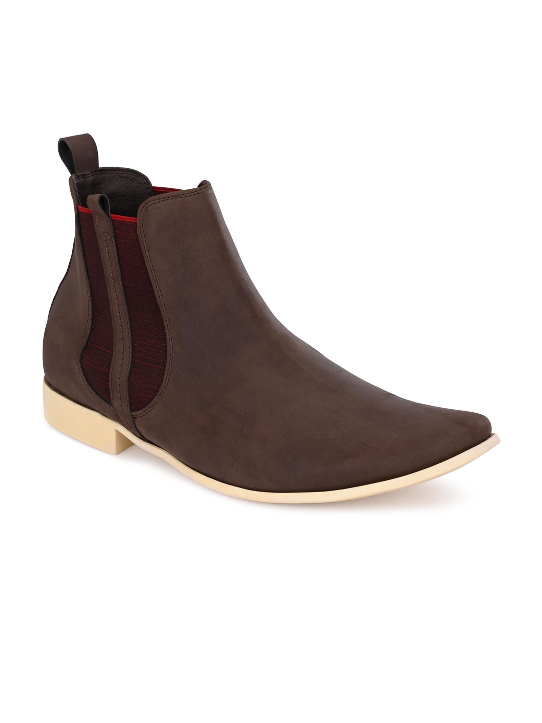 

Hitz Men Solid Casual Chelsea Boots, Brown
