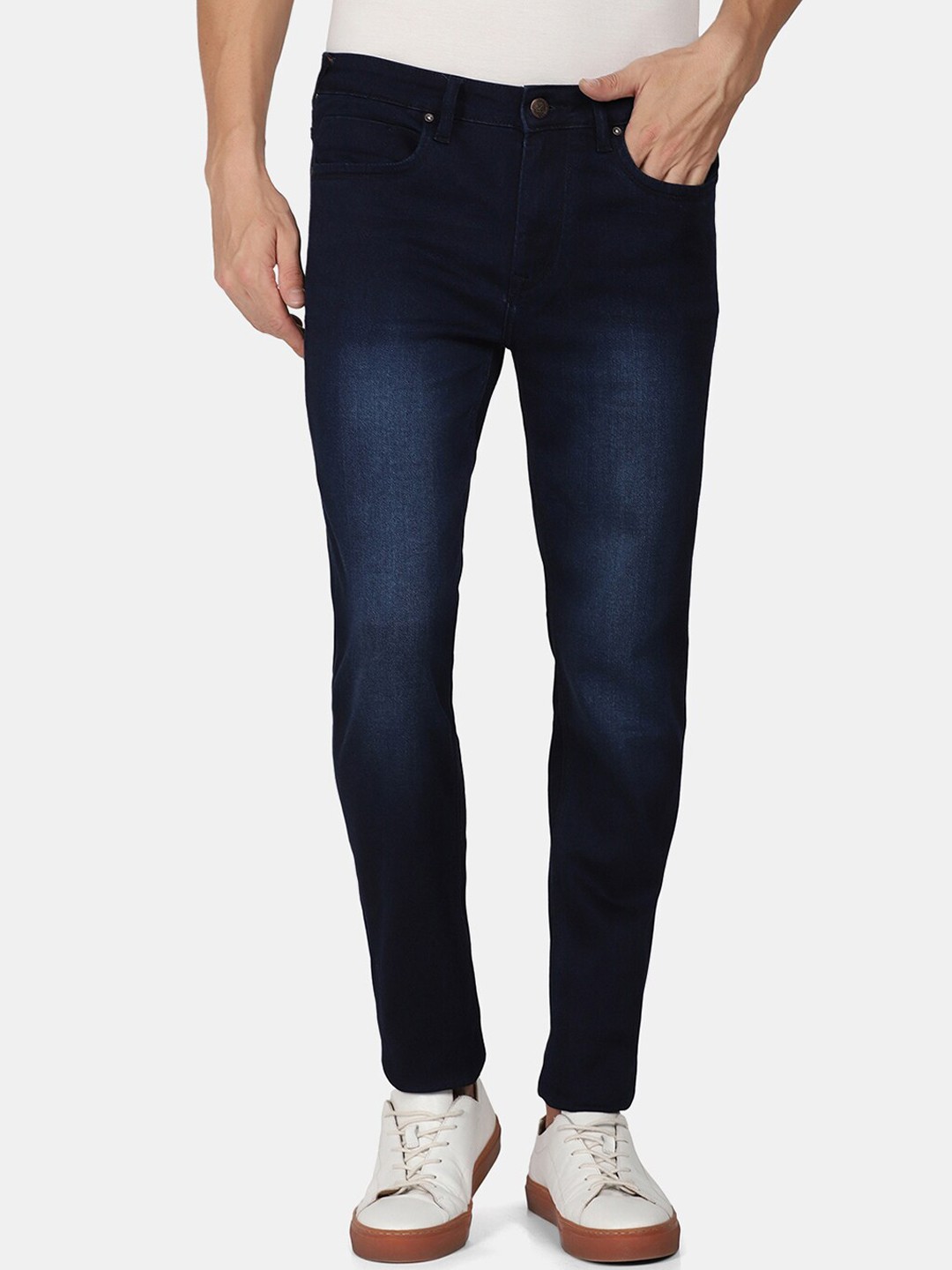 

Blackberrys Men Skinny Fit Heavy Fade Jeans, Blue