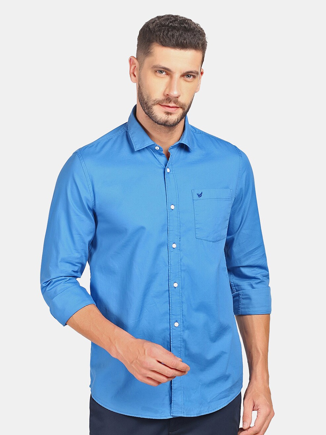 

Blackberrys Men Slim Fit Casual Shirt, Blue