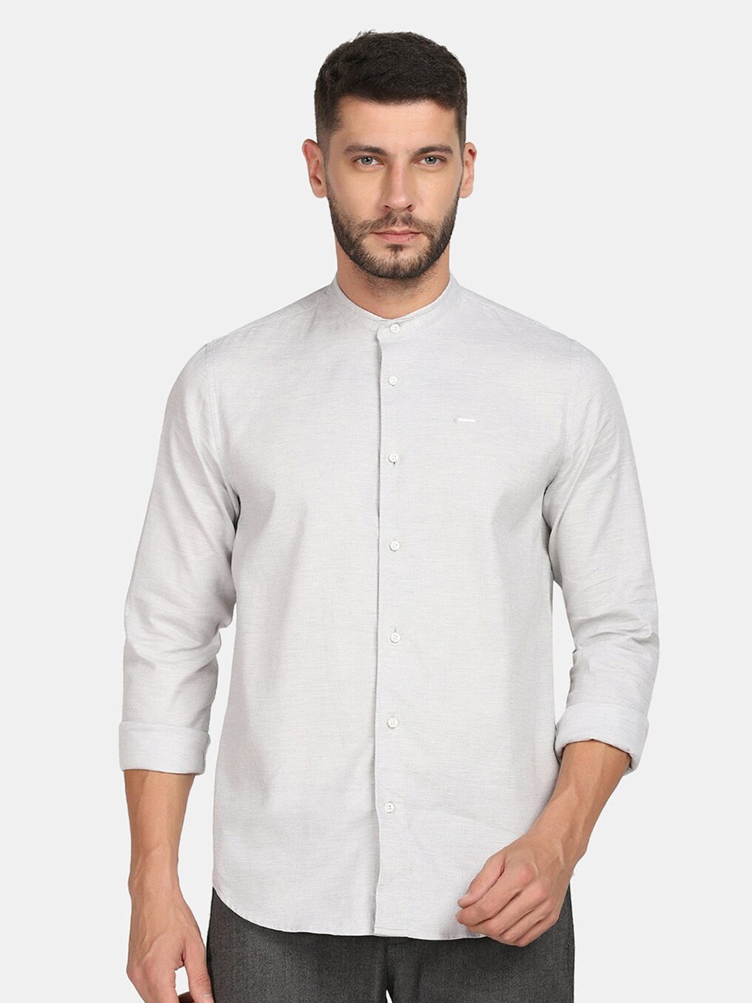 

Blackberrys Men Slim Fit Casual Shirt, Grey