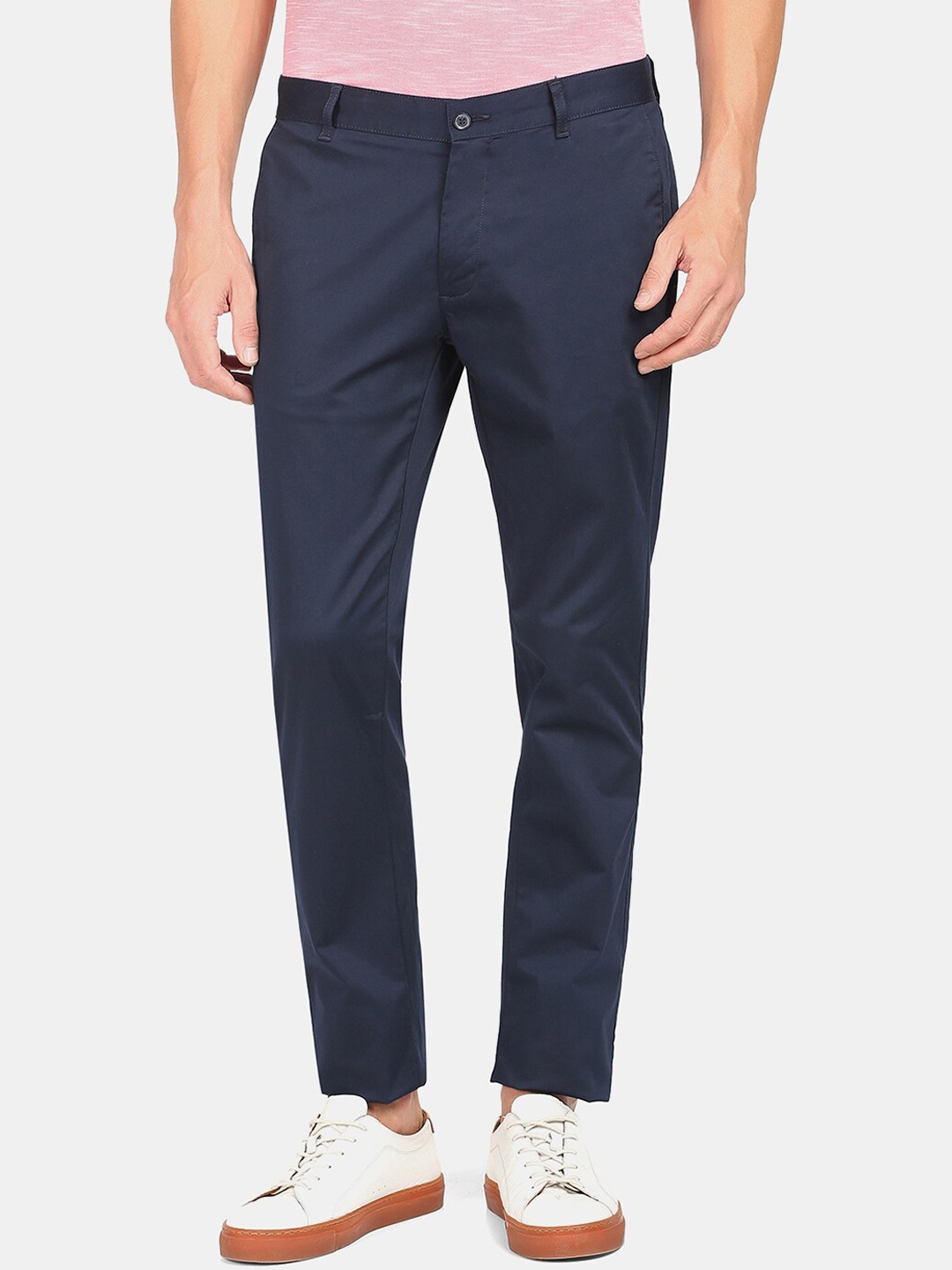 

Blackberrys Men Mid Rise Skinny Fit Chinos Trouser, Navy blue