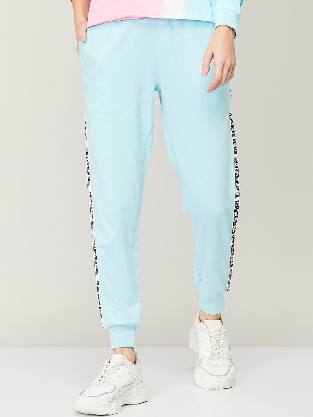 

Kappa Women Solid Slim-Fit Joggers, Blue