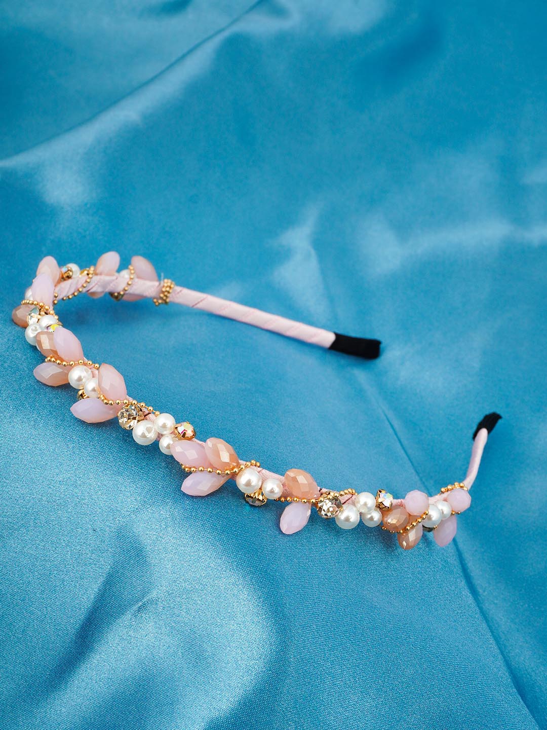 

Ferosh Women Embellished Hairband, Pink