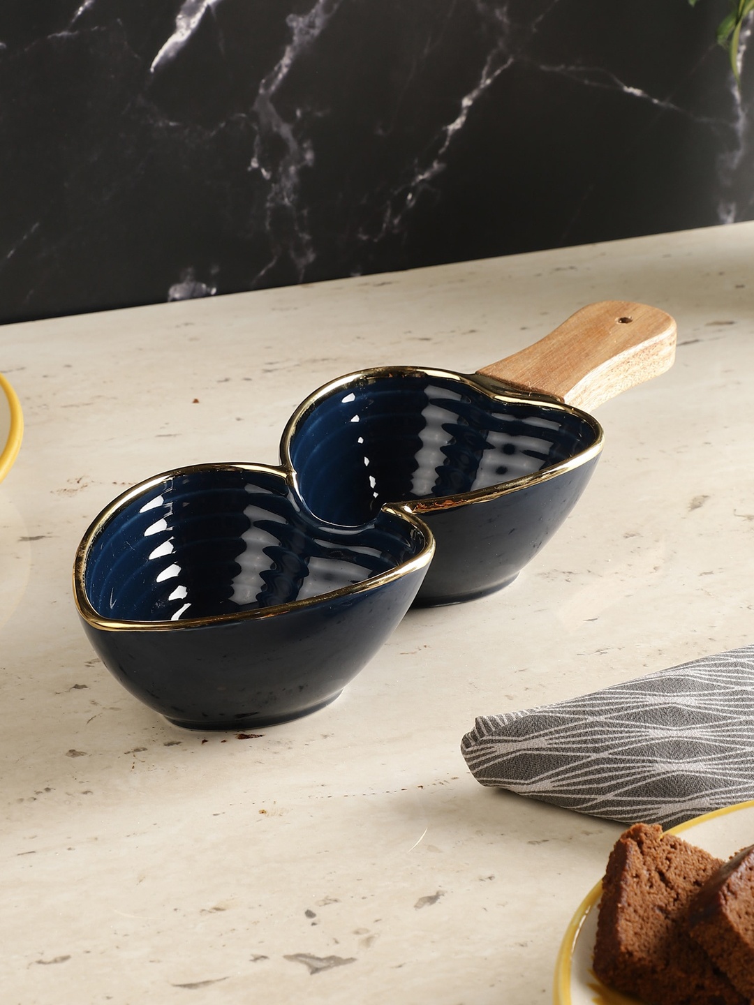 

The Decor Mart Solid Ceramic Food Platter, Teal
