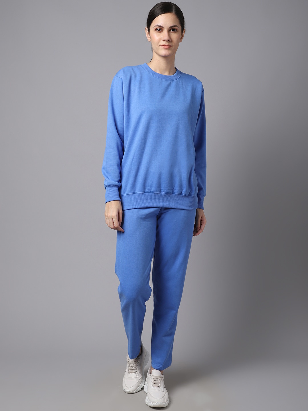 

VIMAL JONNEY Women Solid Tracksuit, Blue