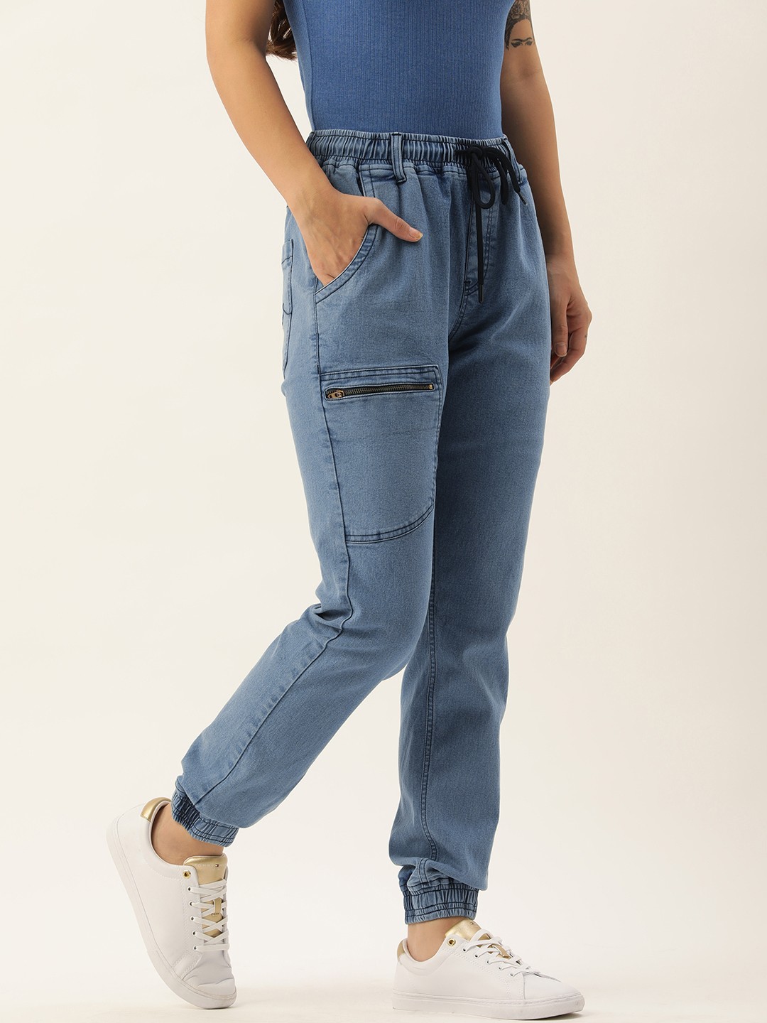 

IVOC Women Blue Light Fade Stretchable Jogger
