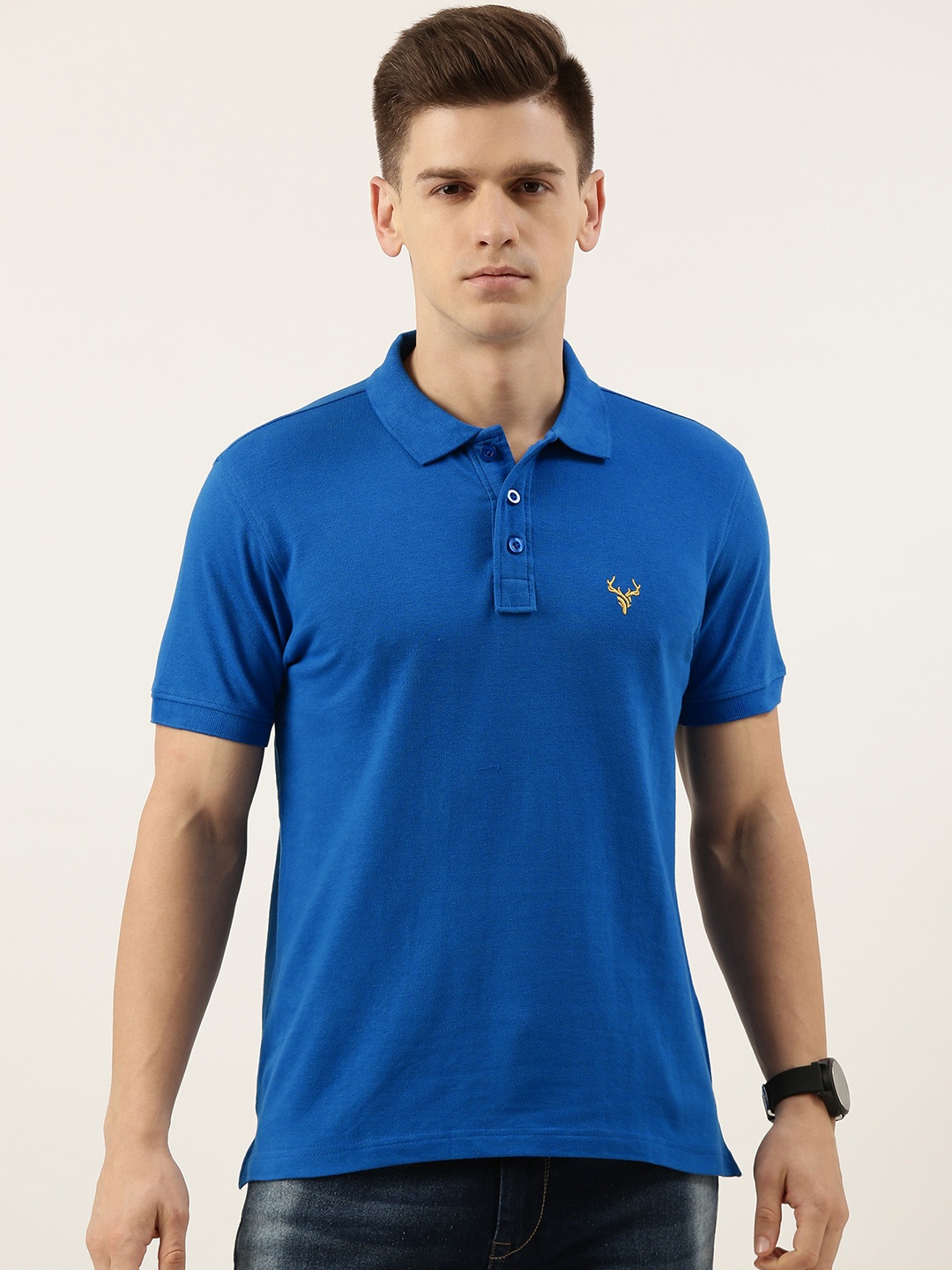 

IVOC Men Polo Collar T-shirt, Blue