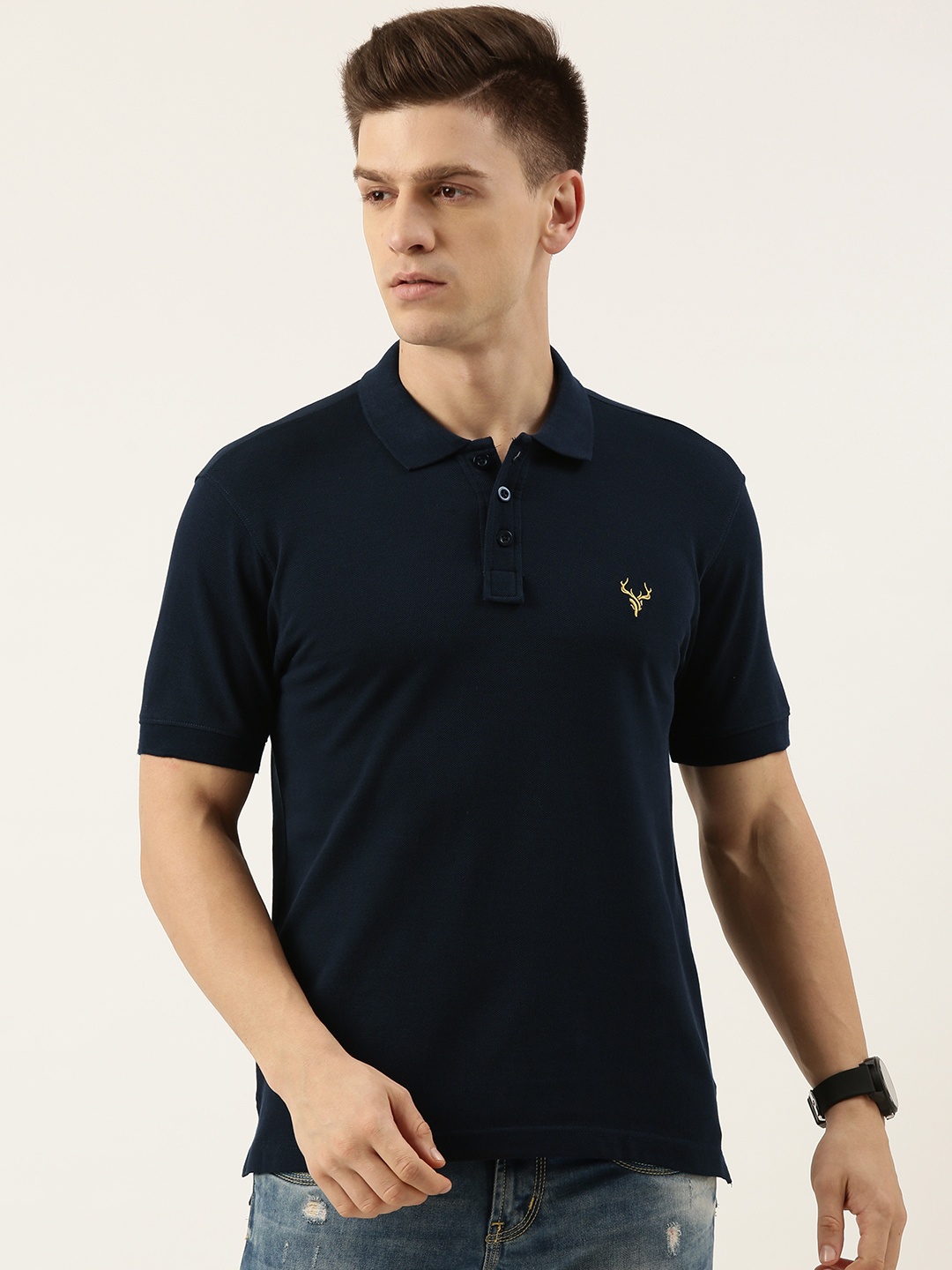 

IVOC Men Polo Collar T-shirt, Blue