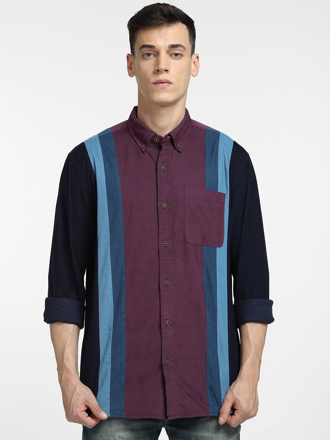 

Jack & Jones Men Tartan Checks Checked Casual Shirt, Maroon