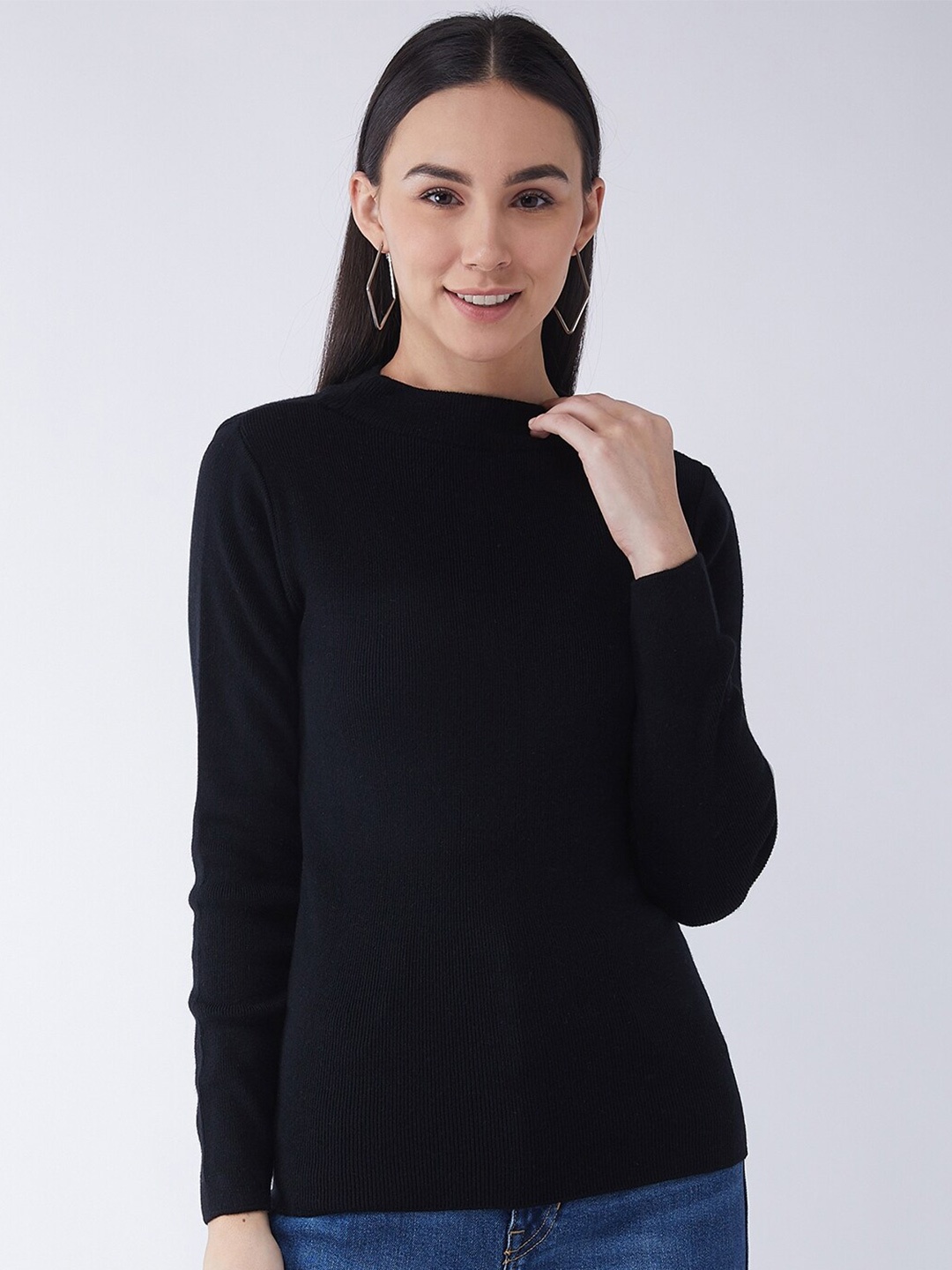 

RVK Women Black Pullover