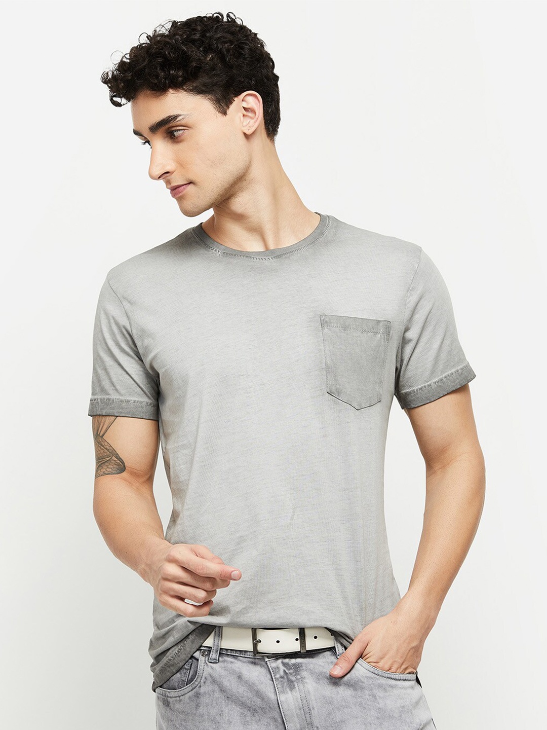 

max Men T-shirt, Grey