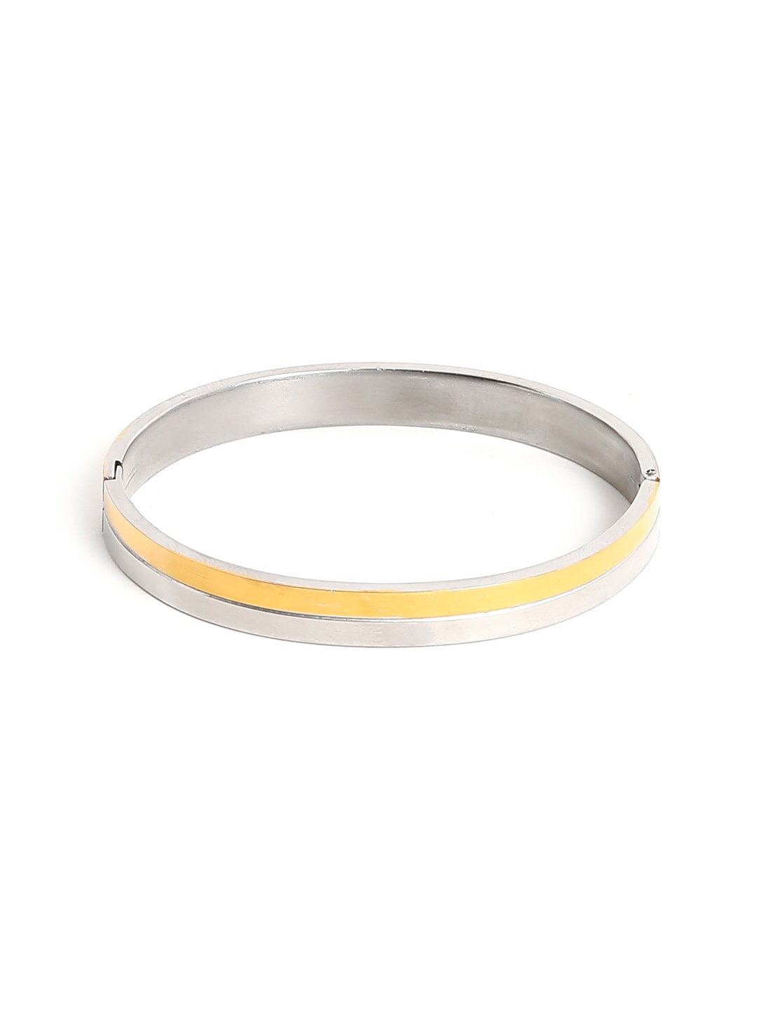 

EL REGALO Women Gold-Plated Stainless Steel Bangle-Style Bracelet