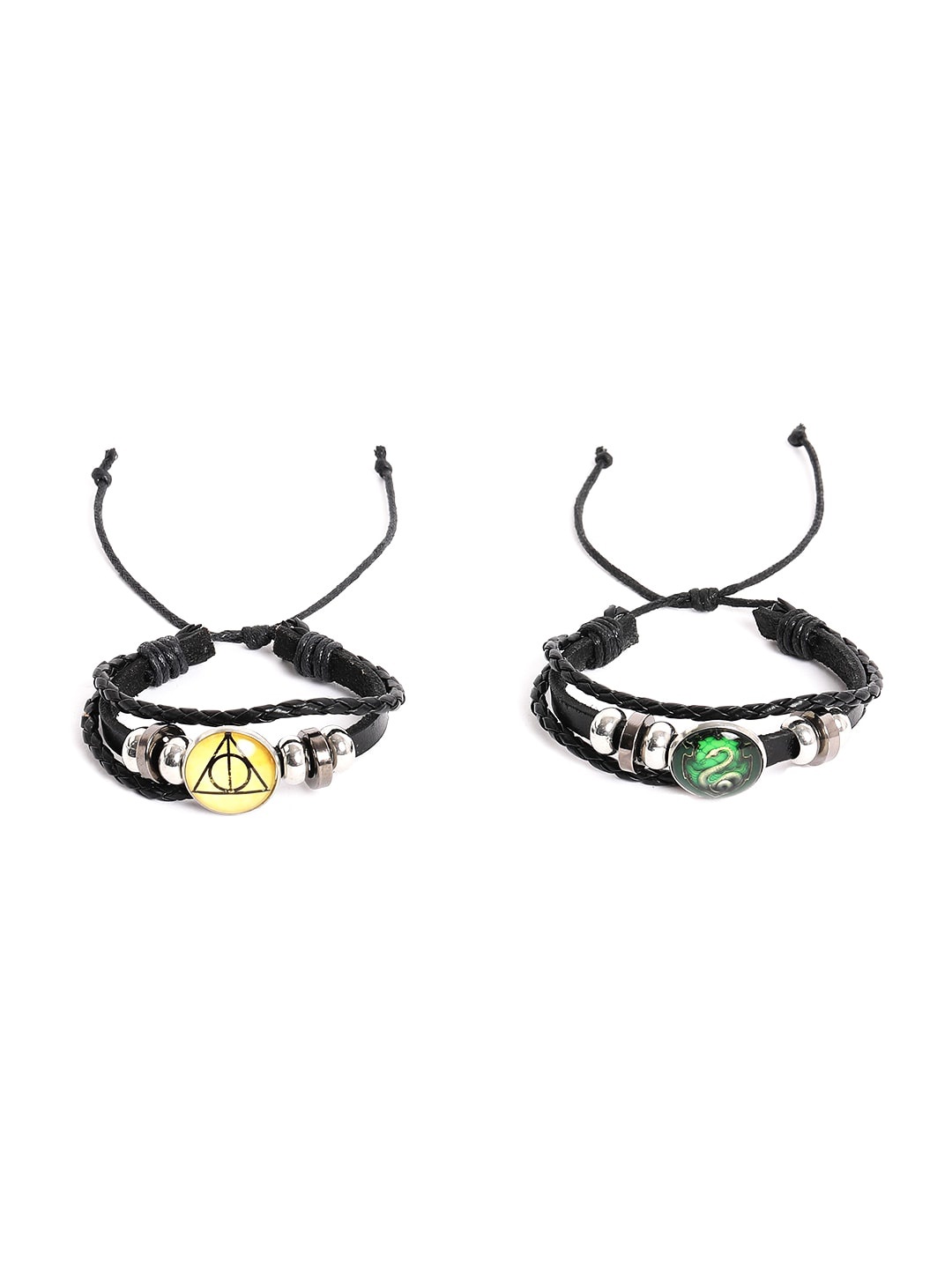 

EL REGALO Kids Set Of 2 Alloy Wraparound Bracelet, Silver