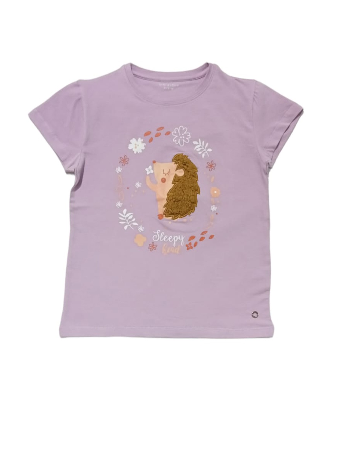 

Gini and Jony Girls Graphic Printed Regular Top, Purple