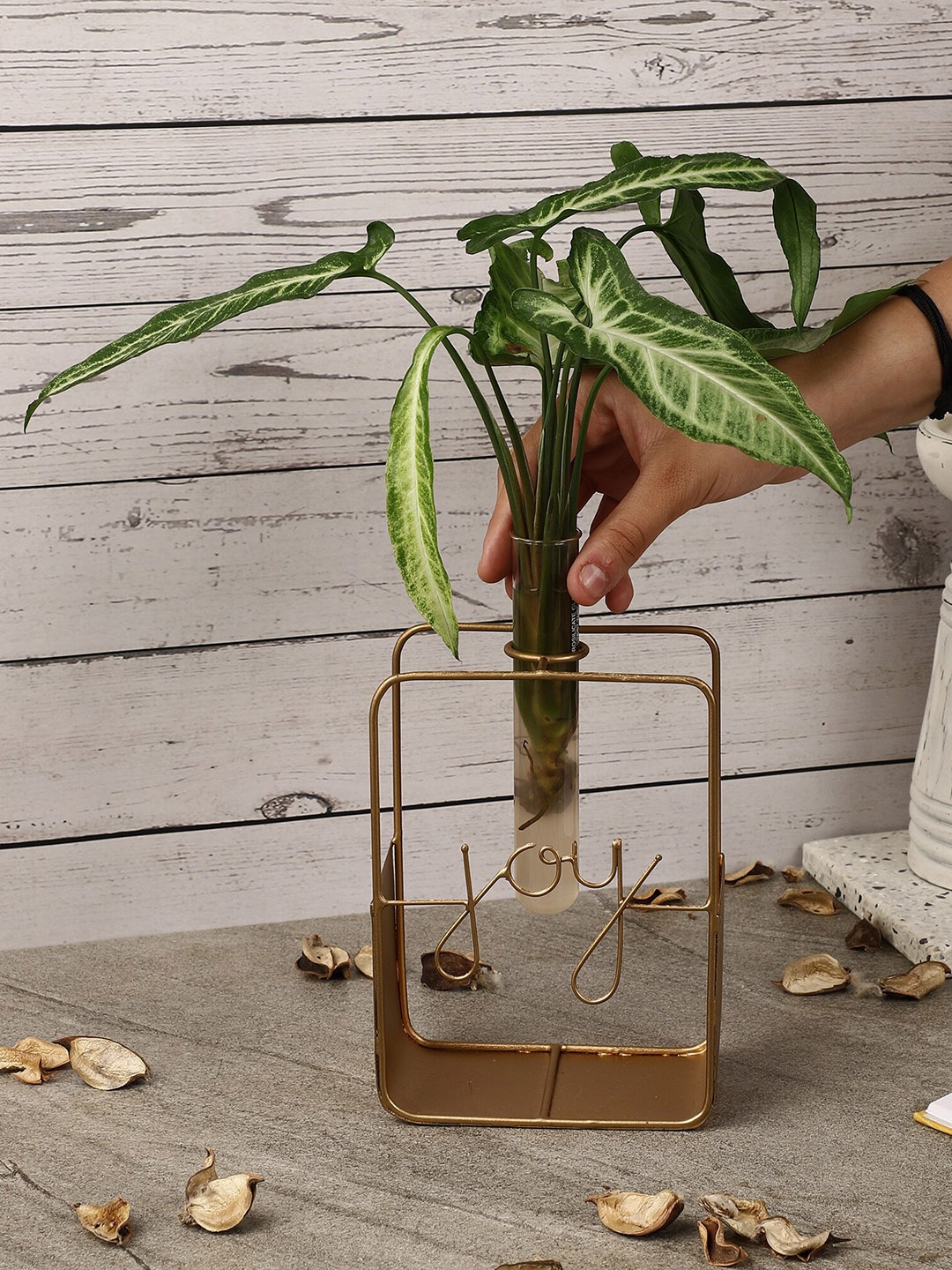 

The Decor Mart Solid Metal Planters, Gold