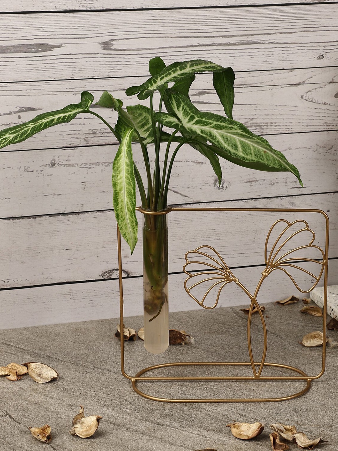 

The Decor Mart Solid Metal Planter Stand, Gold