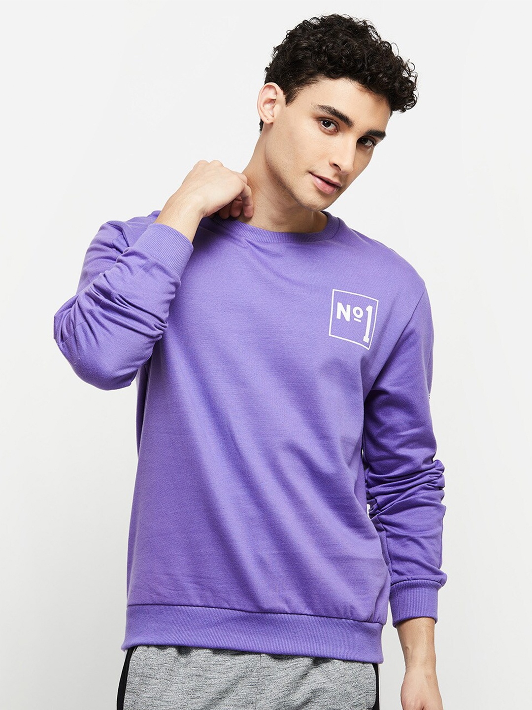 

max Men Sweatshirt, Purple