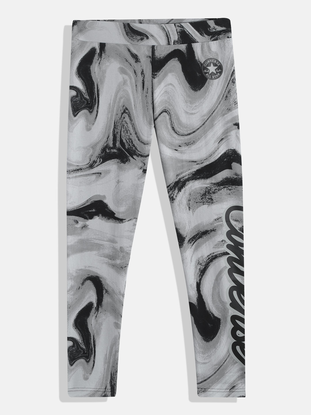 

Converse Black & Grey Dye Printed High Rise Leggings