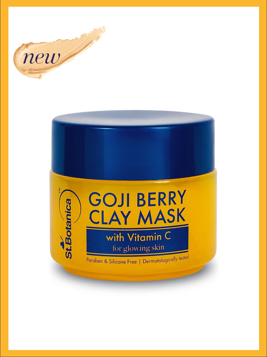 

St.Botanica Goji Berry & Vitamin C Clay Mask for Youthful Glow -100gm, Beige