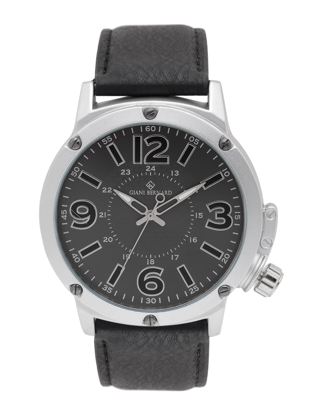 

Giani Bernard Men Gunmetal-Toned Analogue Watch GB-105A, Metallic