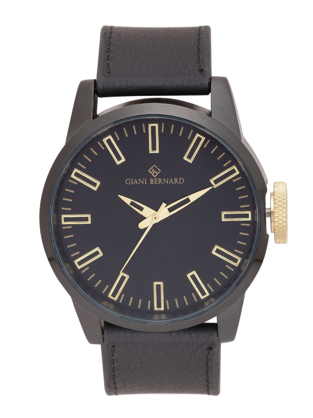 

Giani Bernard Men Black Analogue Watch GB-107A