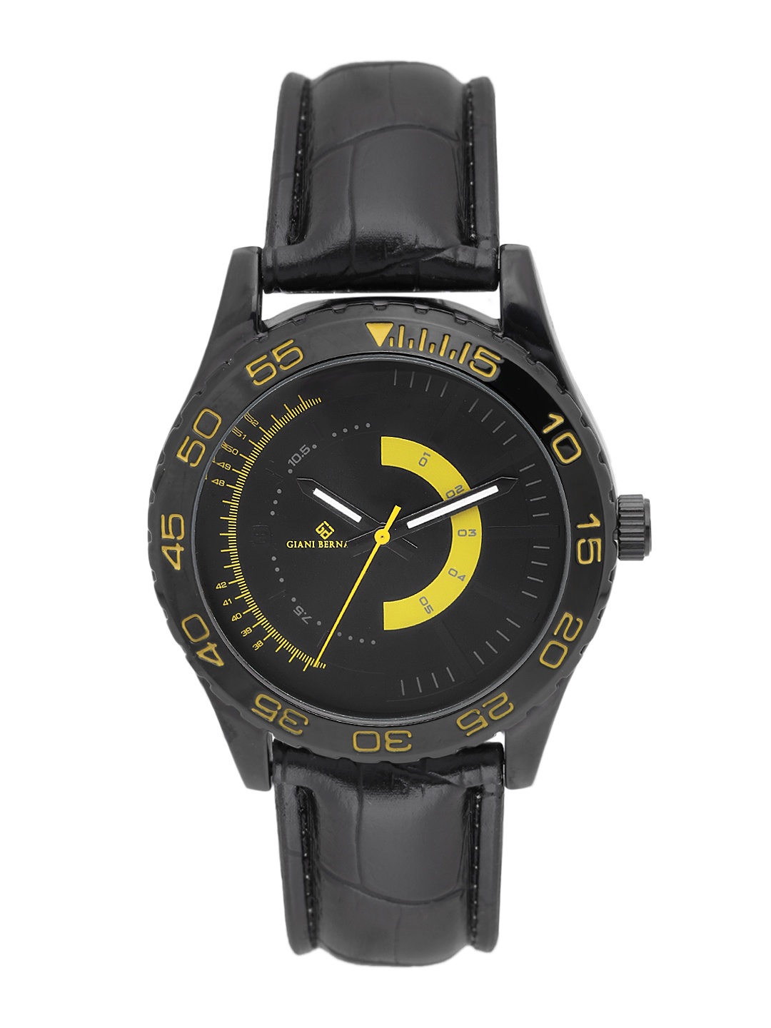 

Giani Bernard Men Black Analogue Watch GBM-02B