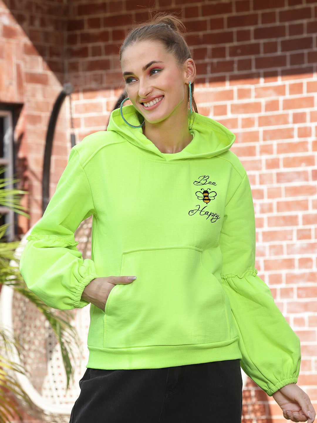 

Athena Women Hooded Sweatshirt, Green