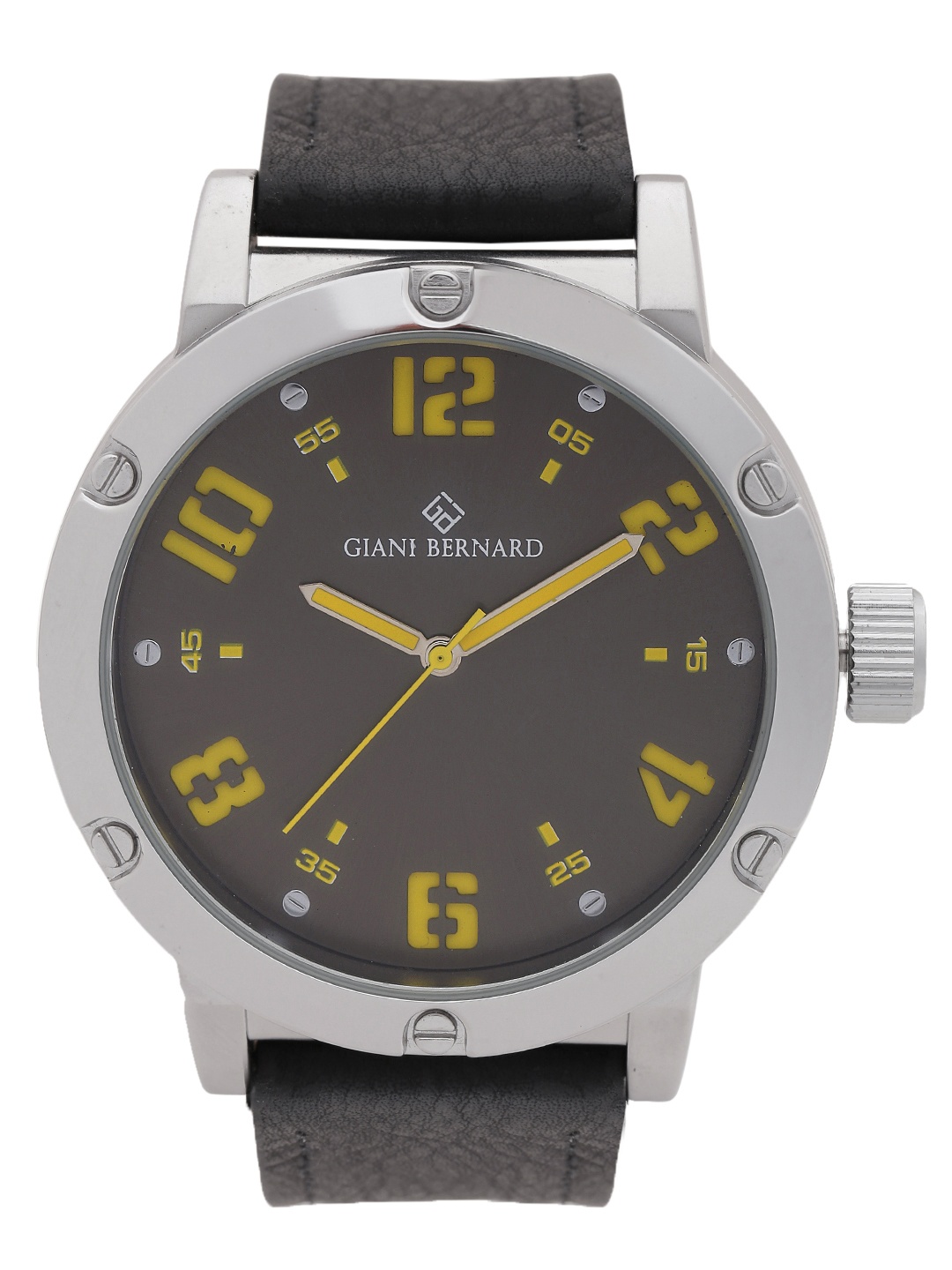 

Giani Bernard Men Gunmetal-Toned Analogue Watch GB-102B, Metallic