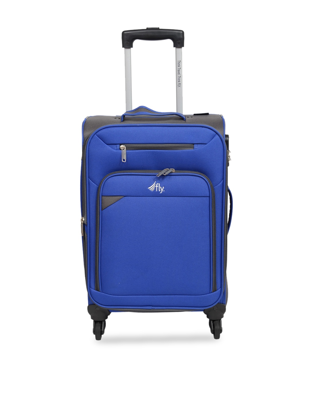 

fly Solid Hard-Sided Small Trolley Suitcase, Blue