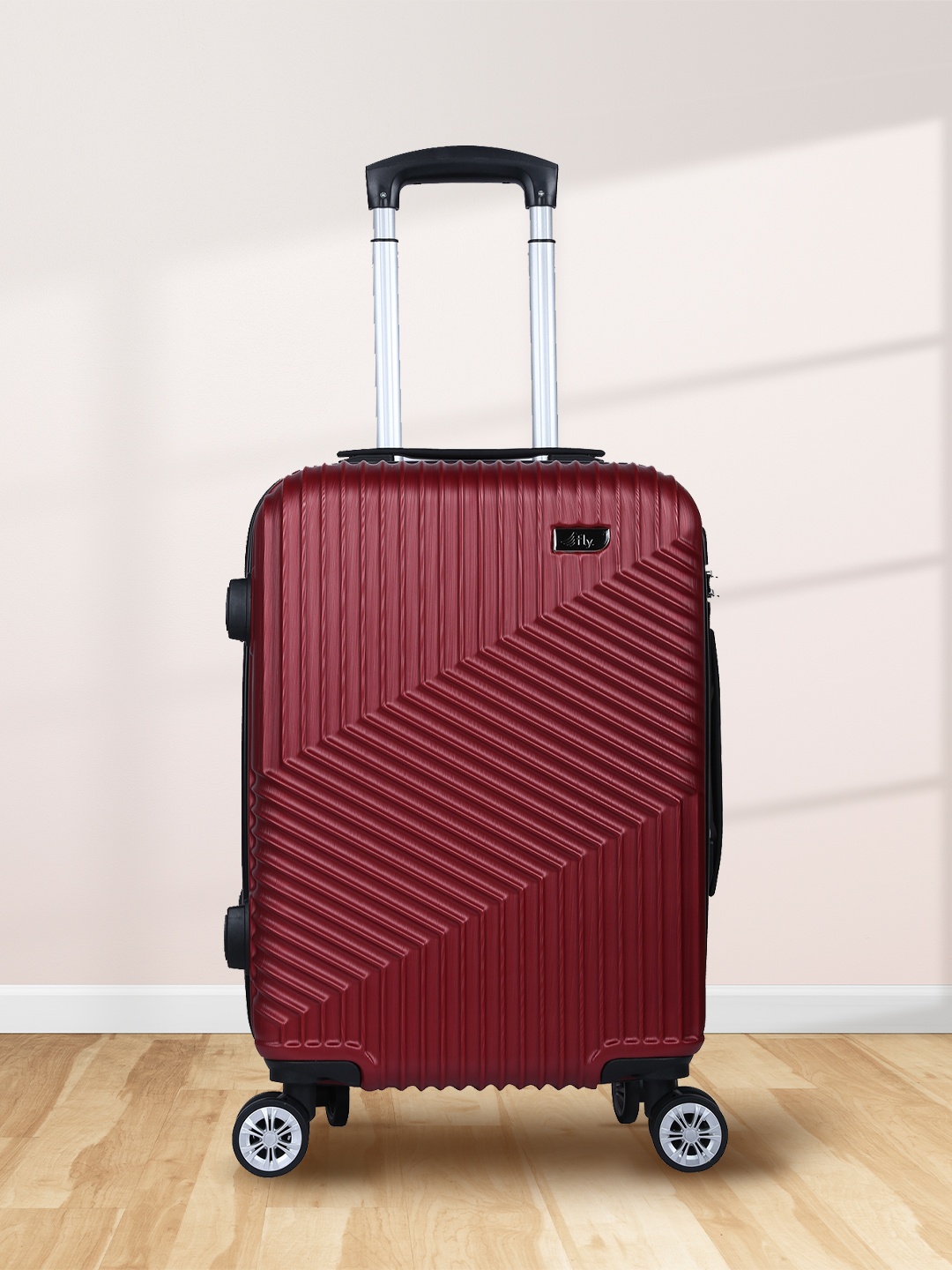 

fly Solid Cabin Trolley Bag, Red