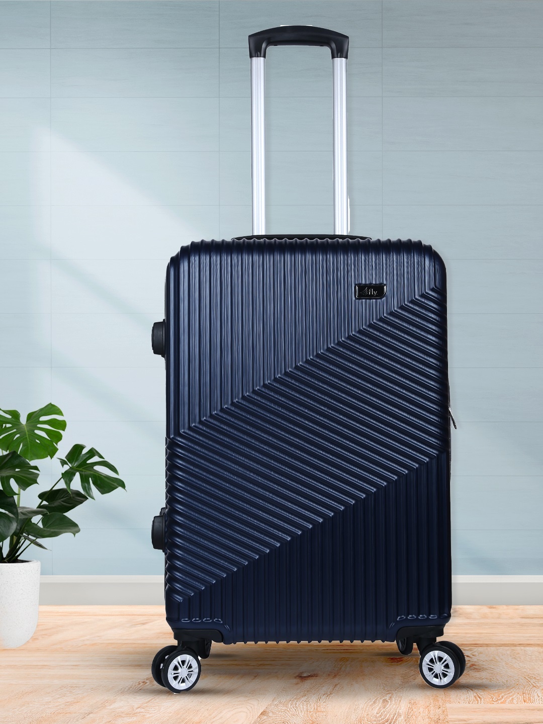 

fly Hard Medium Trolley Bag, Navy blue
