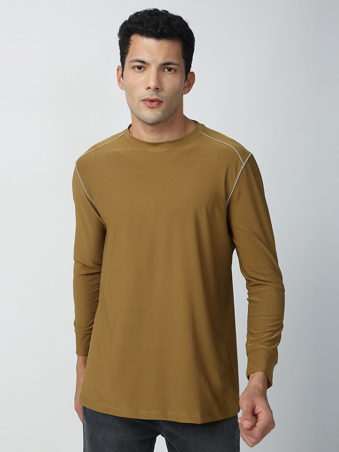 

Blamblack Men Solid T-shirt, Olive
