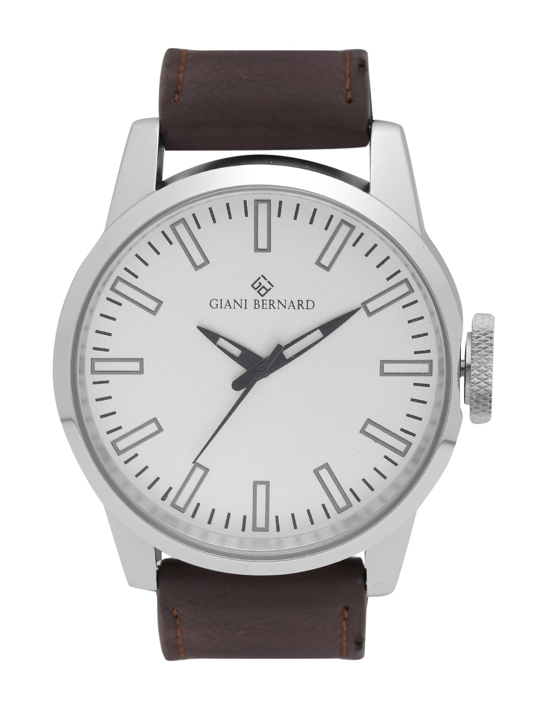

Giani Bernard Men Silver-Toned Analogue Watch GB-107D
