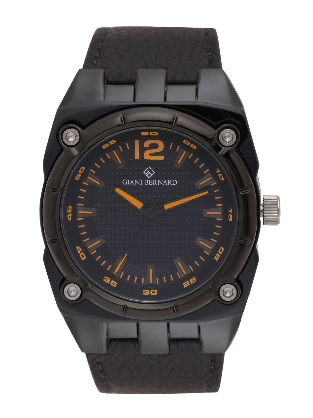 

Giani Bernard Men Black Analogue Watch GB-1108C