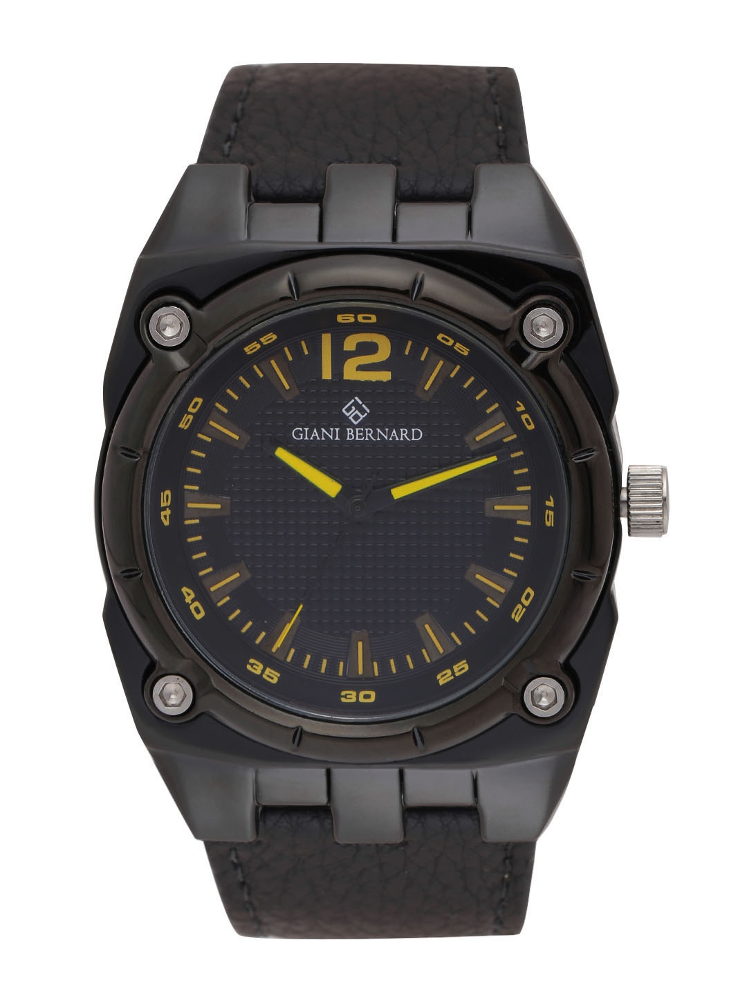 

Giani Bernard Men Black Analogue Watch GB-1108D
