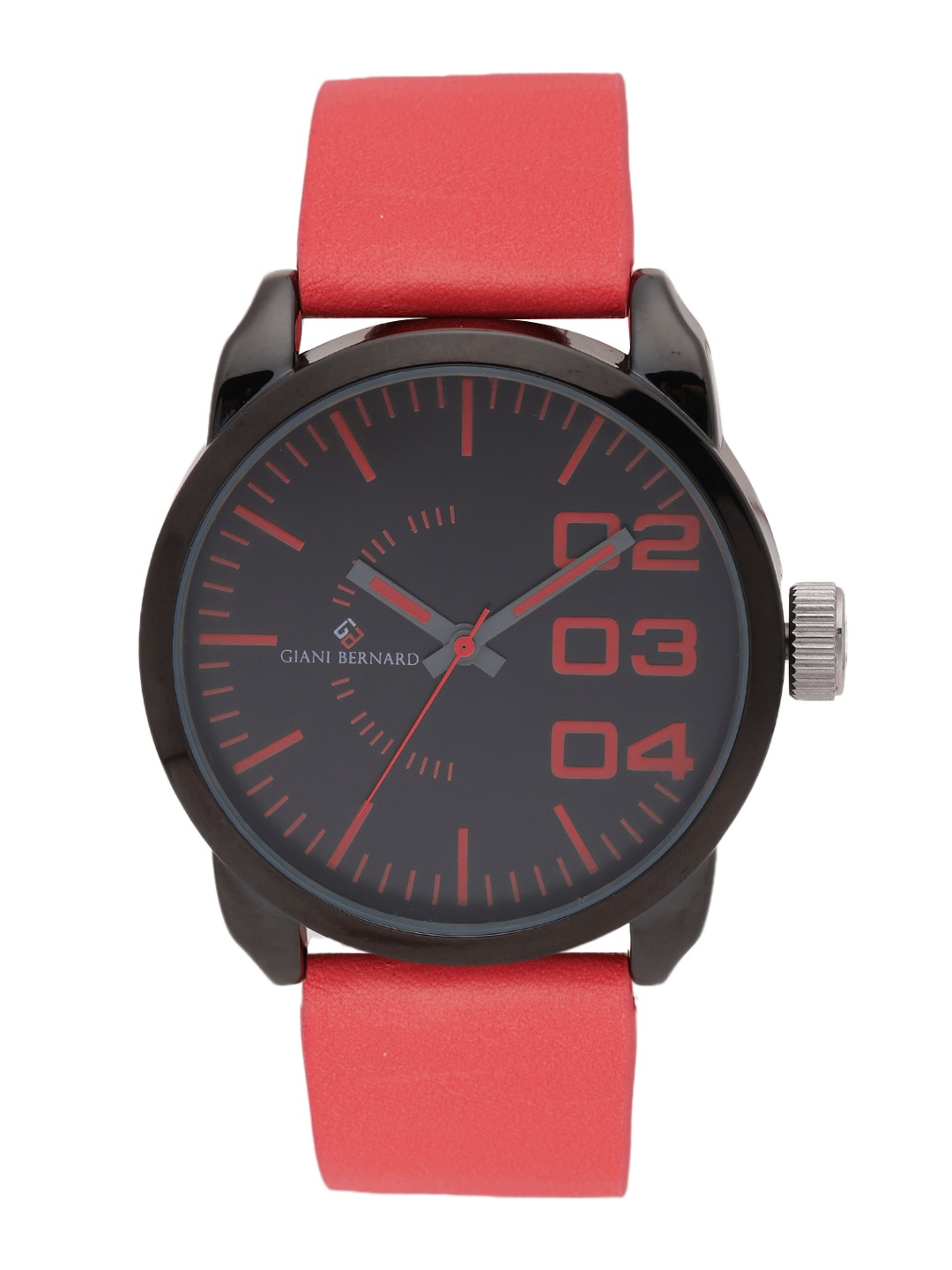 

Giani Bernard Men Charcoal Grey Analogue Watch GB-1113B