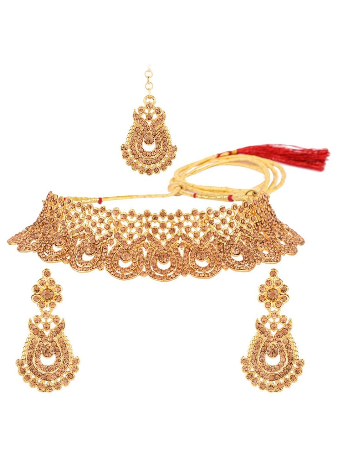 

Efulgenz Women Jewellery Set, Gold