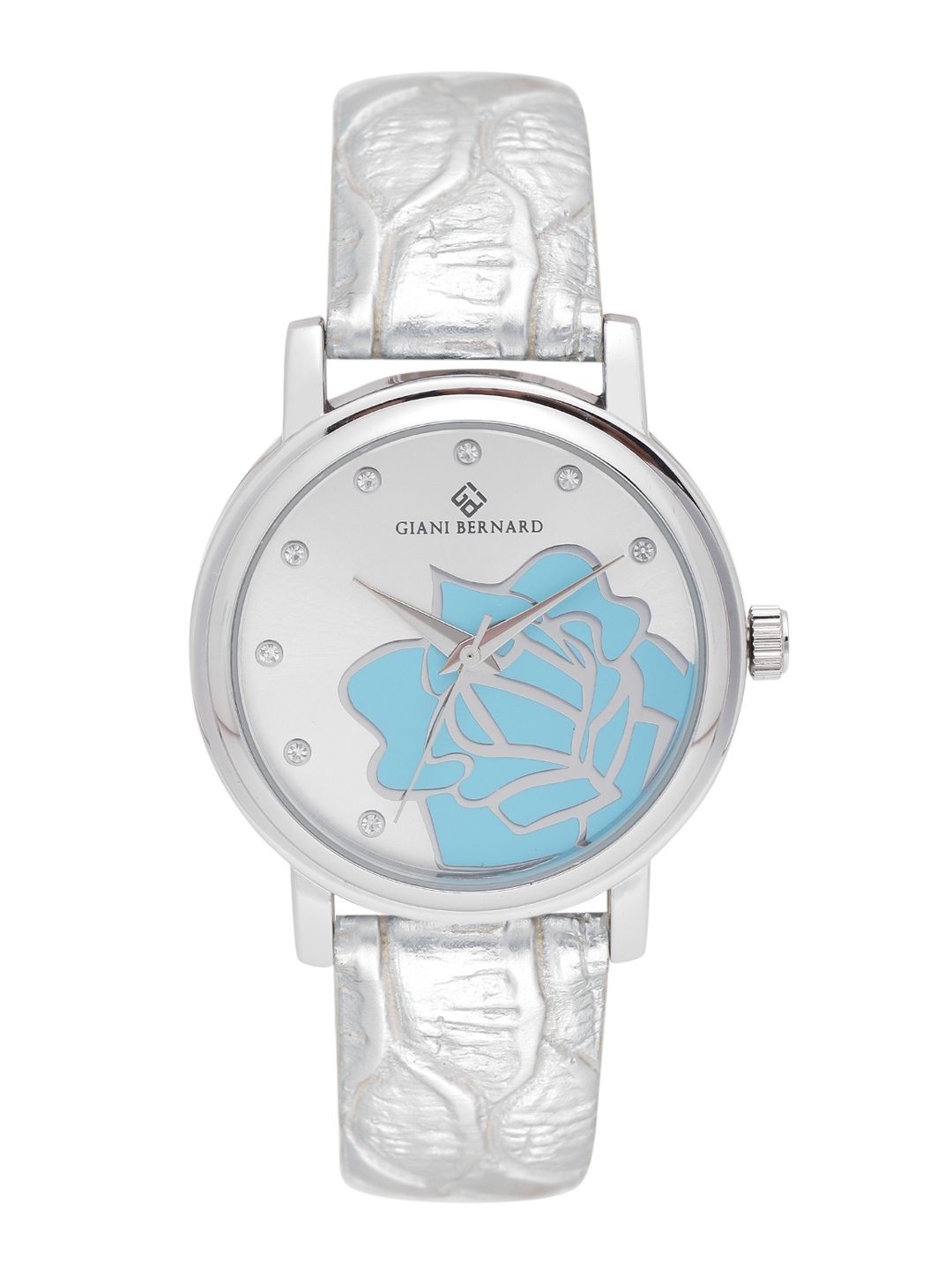 

Giani Bernard Women Silver-Toned & Blue Analogue Watch GBL-03C