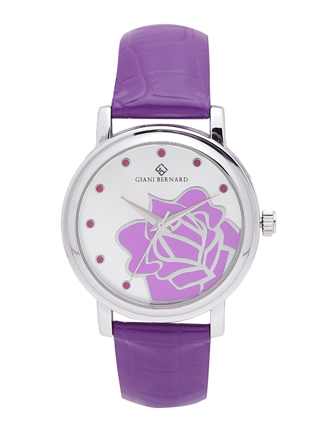 

Giani Bernard Women Silver-Toned & Purple Analogue Watch GBL-03H