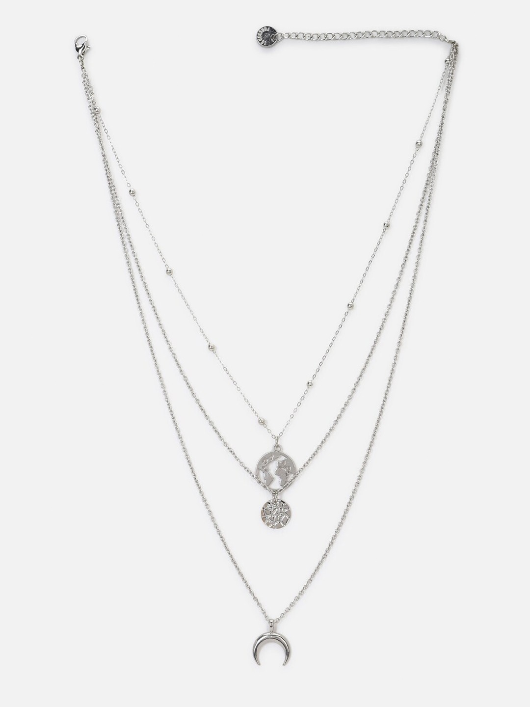 

FOREVER 21 Silver-Toned Layered Necklace
