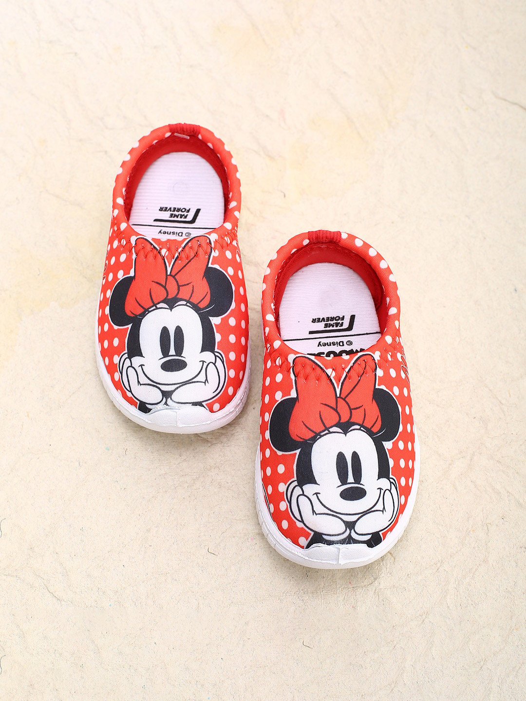 

Fame Forever by Lifestyle Girls Minnie Mouse Printed Slip-On Sneakers, Red