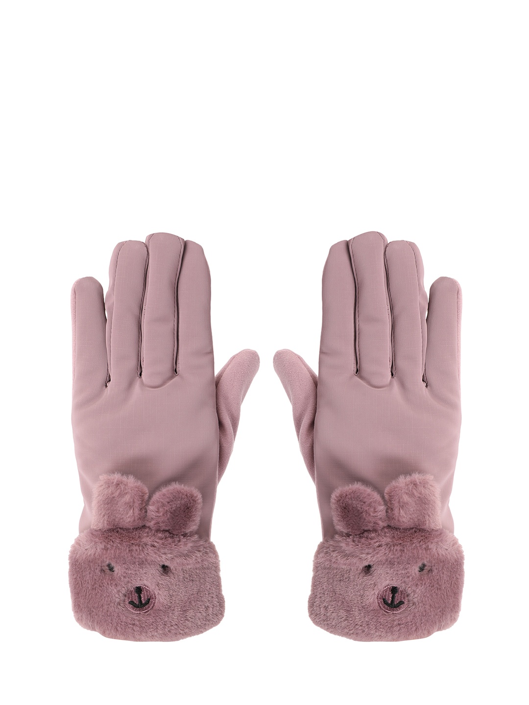 

FabSeasons Women Solid Gloves, Purple