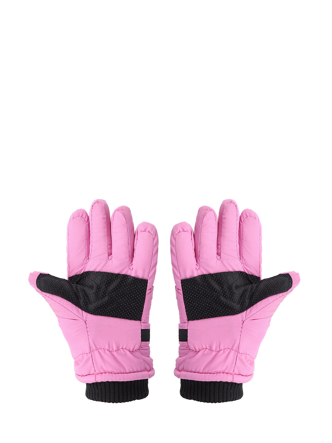 

FabSeasons Unisex Kids Solid Gloves, Pink