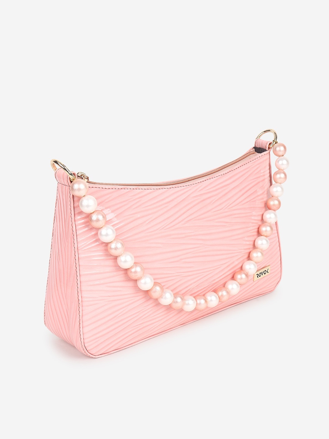 

ROVOK WOMEN PU Structured Shoulder Bag, Pink
