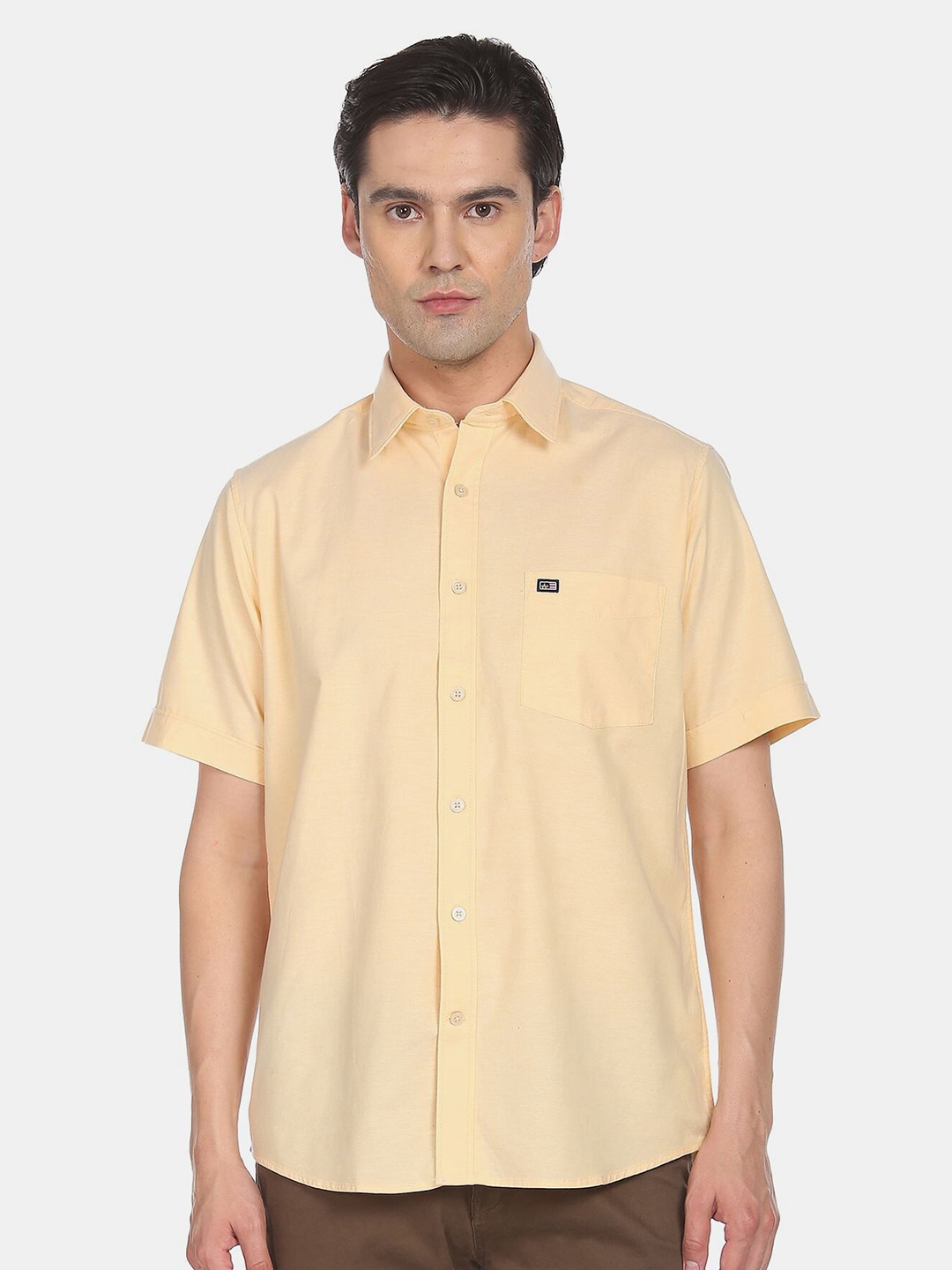 

Arrow Sport Men Yellow Casual Shirt
