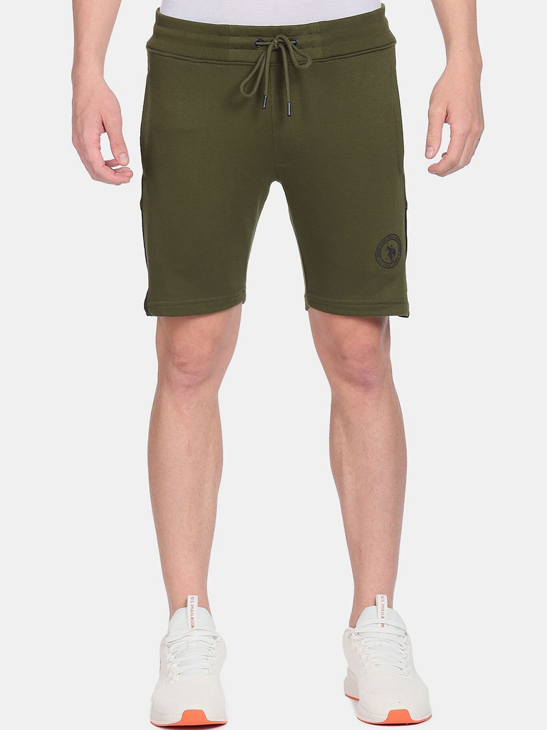 

U S Polo Assn Men Cotton Shorts, Olive
