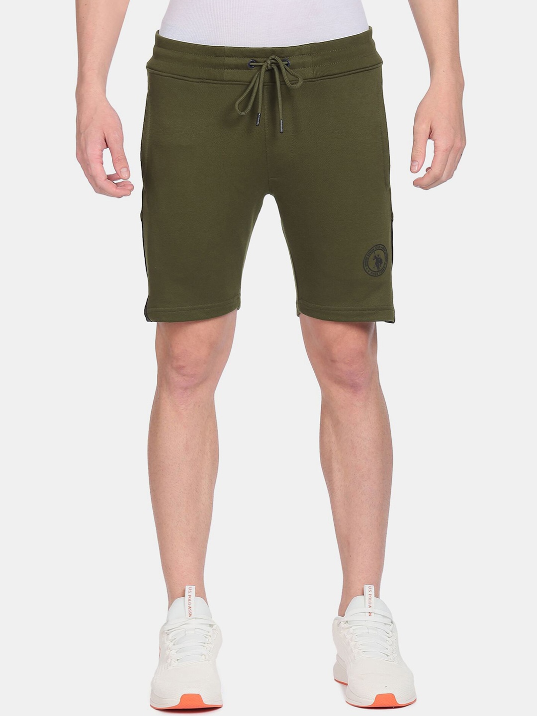U S Polo Assn Men Cotton Shorts, Olive