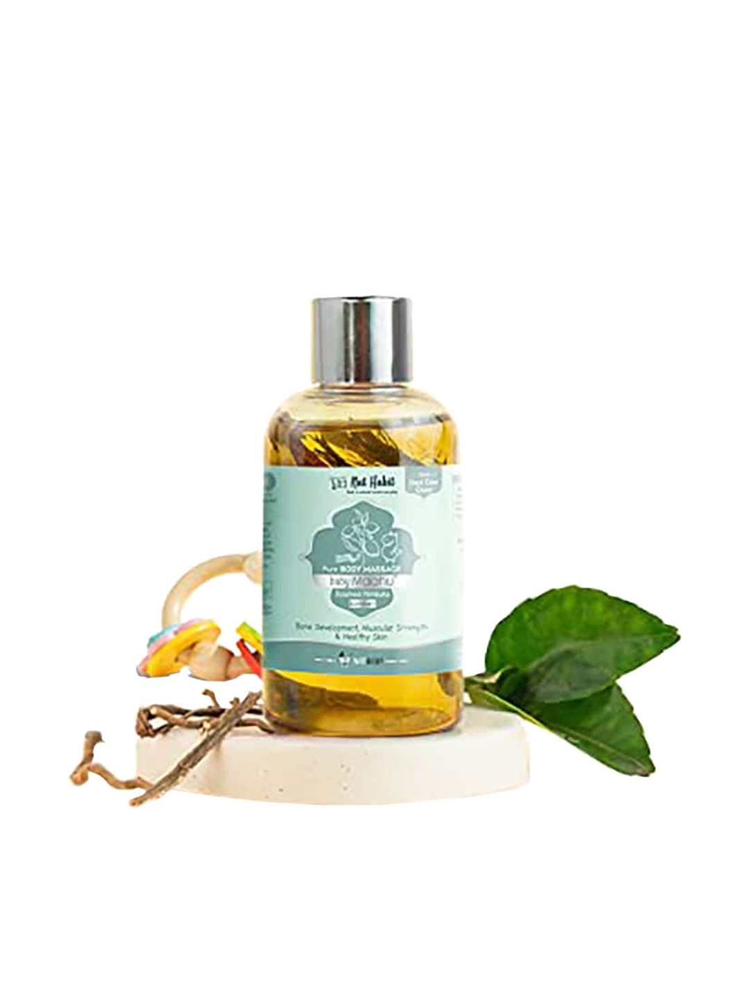 

Nat Habit Pure Maahu Baby Body Massage Oil for Bone Development - 100 ml, Yellow